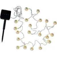 Pauleen Sunshine Glamour catena LED solare argento