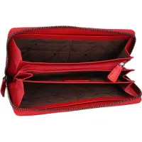 Braun Büffel Anna Portafoglio Protezione RFID Vera Pelle 19 cm rosso