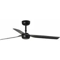 Faro Ventilatore da soffitto Punt M, nero, DC, silenzioso, 130 cm, telecomando