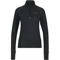 Stoic Women's HelsingborgSt. Performance L/S with Zip Maglia da corsa Donna (3XL, nero)