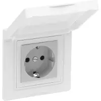 Legrand SEANO Green Up, presa Schuko, 16 A, modalità EV 1 e modalità 2, bianco ultra, 1 pz.