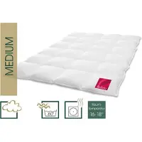 HANSKRUCHEN GmbH HANSKRUCHEN Rubin piumino in piuma 240x220 cm calore medio 100% piumino lavabile per allergici piumino quattro stagioni traspirante bianco