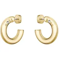 HUGO BOSS Orecchini Cerchio Acciaio Placcato Oro Live 1580690 — Orecchini