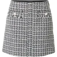 Guess Marciano GUESS Eco Daphnee Mini Flap Sk Black And White Twee Taglia: L | Minigonne Outlet | Donna | Nero
