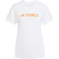 Adidas Women's Multi Logo Tech T-Shirt Maglia funzionale Donna (L, bianco)