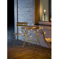 Konstsmide - Rete luminosa a LED, 32 diodi color ambra, trasformatore per esterni da 24 V, cavo nero; 3748-800