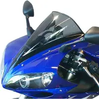 MRA Parabrezza da corsa grigio fumo, con ABE YZF-R1 04-06