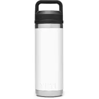 Yeti Coolers Rambler Bottle Chug Cap Bottiglia termica (532 ml, bianco/grigio)