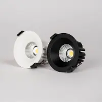 The Light Group SLC Faretto a LED da incasso OnePro Soft, nero, 3.000 K, alluminio