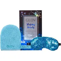 Rigorgeous Guanto della Bella Addormentata Blu Maschera Sonno e Guanto Struccante Set — Maschera Viso