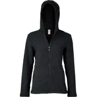 Engel Women's Jacket with Hood Giacca di lana Donna (46/48, nero)