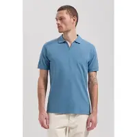 Dstrezzed Ds_bowie V- Neck Polo Aegean Blue Aegean Blue Taglia: M | Polo Outlet | Uomo | Blu