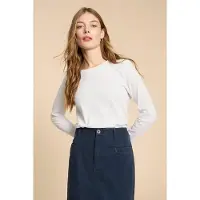 White Stuff Clara Ls Tee Brilliant White Taglia: 14 | Maglie a manica lunga Outlet | Donna | Bianco