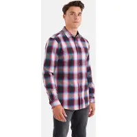 Shoeby Ma-sbfluor Check Shirt Darkpurple Taglia: S | Camicie Casual Outlet | Uomo