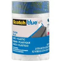 Scotch PT2093EL-24 Pellicola per mascheratura 3M ScotchBlue con nastro da pittore, misura S