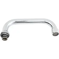 Hydroland Rubinetto da cucina W18U300, modello a collo di cigno, altezza 30 cm, finitura cromata