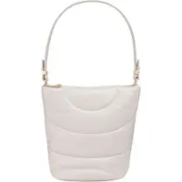 Dudu Toys Barbara Borsa a spalla Vera Pelle 24.5 cm bianco