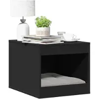 vidaXL Vaschetta per lettiere nera 47x59x42 cm Materiale a base di legno