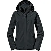 Schöffel Women's Jacket Gmund Giacca antipioggia Donna (48, nero)