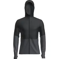 Icebreaker Merino 200 Realfleece Descender L/S Zip Hoodie Pullover in pile Uomo (XL, nero)