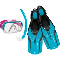 Mares Aquazone Kid's Set Nateeva Keewee Set boccaglio Bambini (XS - 8-14 Years, aqua)
