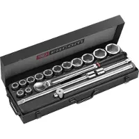 Facom Steckschluessel 3/4Z 6-Kant, Set 17-tl