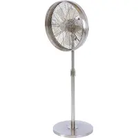 Beacon Lighting Ventilatore a piantana Beacon Breeze cromato, base rotonda, silenzioso