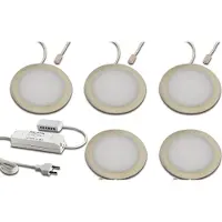 Hera Lampada LED mobili FAR 68 set 5x acciaio 4W 930