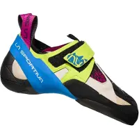 La Sportiva - Scarpetta (arrampicata) - Skwama W Apple Green/Cobalt Blue per Donne in Pelle - Taglia 36,5 - Bianco