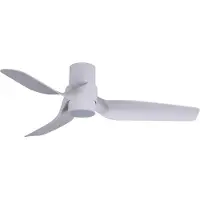 Beacon Lighting Ventilatore da soffitto Beacon con luce Nautica, bianco, silenzioso