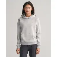 Gant unisex per bambino. 906878 Felpa con cappuccio scudo grigio (13/14años= 158/164cm), Casual, Cotone, Manica lunga, moda per bambini