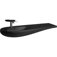Laufen Alessi one Lavabo, encastré, sans trou pour robinet, sans trop-plein, tablette droite, 1200x500, H8149737161091, H8149737161091
