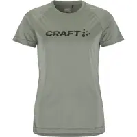 Craft Women's Core Unify Logo Tee Maglia funzionale Donna (M, grigio)