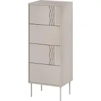 Cama Letto 4S, modello Schermo TRESSE, dimensioni 50x40x125, finitura cashmere opaca