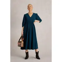 White Stuff Lucy Cord Dress Dark Teal Taglia: 6 PETITE | Abiti Midi Outlet | Donna | Ciano