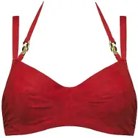 Marlies Dekkers Acapulco Rubine Red Balcony Bikini Top Taglia: 85F | Bikini Outlet | Donna | Rosso