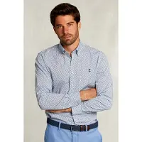 River Woods Custom Fit Fantasy Shirt Blue/green Multi Taglia: S | Camicie Casual Outlet | Uomo | Blu