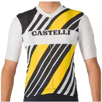 Castelli Heritage Jersey Maglietta da ciclismo Uomo (XS, grigio)
