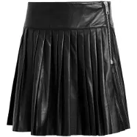 AllSaints Vena Lea Kilt Black Taglia: 2 | Gonne di pelle Outlet | Donna | Nero