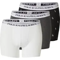 Ralph Lauren per uomo. 714830300075 Set di 3 boxer in cotone elasticizzato nei colori nero, bianco e grigio. (M), Homewear