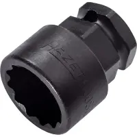 Hazet Avvitatore a impatto, inserto per chiave a bussola 900SZ6-22, 1/2" (12,5 mm) quadrato cavo, esagono esterno da 24 mm, esagono doppio esterno Tractionsp