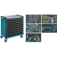 Hazet Carrello da officina con assortimento di 440 pezzi, 179NXL-8/440