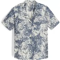 Royal Robbins Women's Spotless Evolution Meadow S/S Camicetta Donna (L, blu)