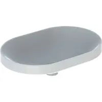 Geberit VariForm lavabo à encastrer elliptique, 600x400mm, sans trou de coulée, sans trop-plein, 500.731.01.2, 500.731.01.2