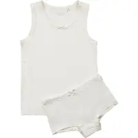 Minymo Kid's Underwear Set Bamboo Intimo Bambini (92, bianco)