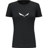 Salewa Women's Solid Dri-Release S/S Tee T-shirt Donna (34, nero)