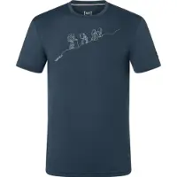 Super.natural Hiking Tee Maglia merino Uomo (46 - S, blu)