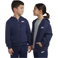 Nike Kids Giacca di felpa 'CLUB FLEECE' navy / bianco