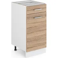 Vicco Mobiletto base per cucina R-Line Sonoma 40 cm senza piano di lavoro, Model 29702