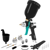Vonroc Pistola a Spruzzo PRO – 600ml – Design HVLP | incl. 3 ugelli